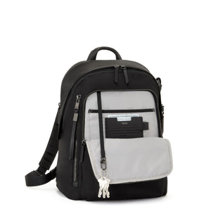 Tumi Voyageur Halsey Backpack- Black/Gun Metal