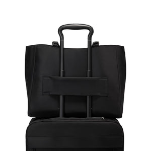 Tumi Voyageur Valetta Large Tote - Black/Gun Metal