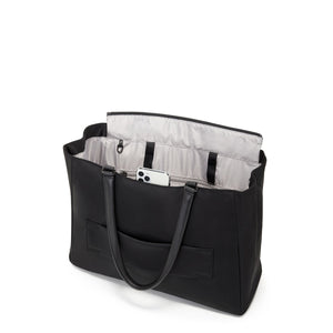 Tumi Voyageur Valetta Large Tote - Black/Gun Metal