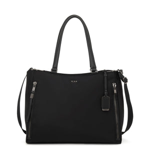 Tumi Voyageur Valetta Large Tote - Black/Gun Metal