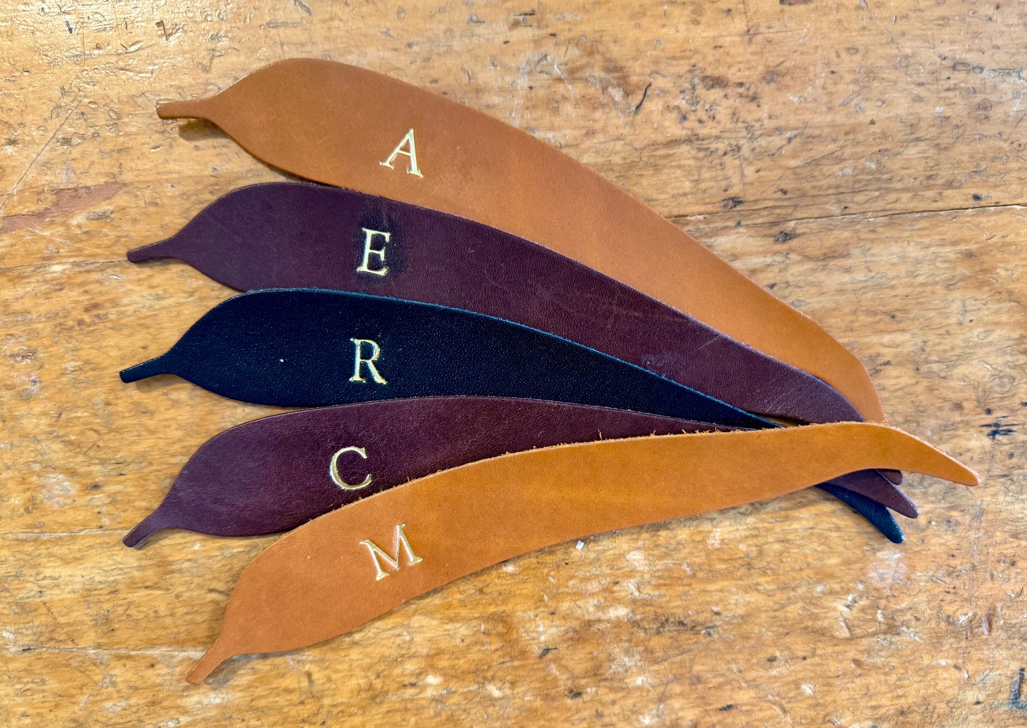 Swags Gum Leaf Bookmark Tan