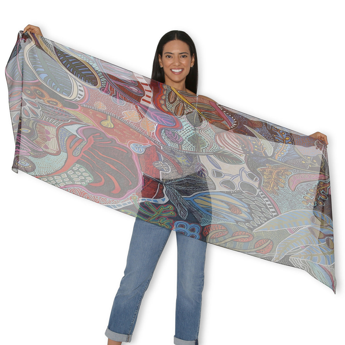 The Artists Label 'Abundance' Silk Scarf