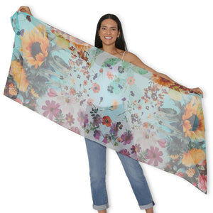 The Artists Label 'Sunflower Dream' Silk Scarf