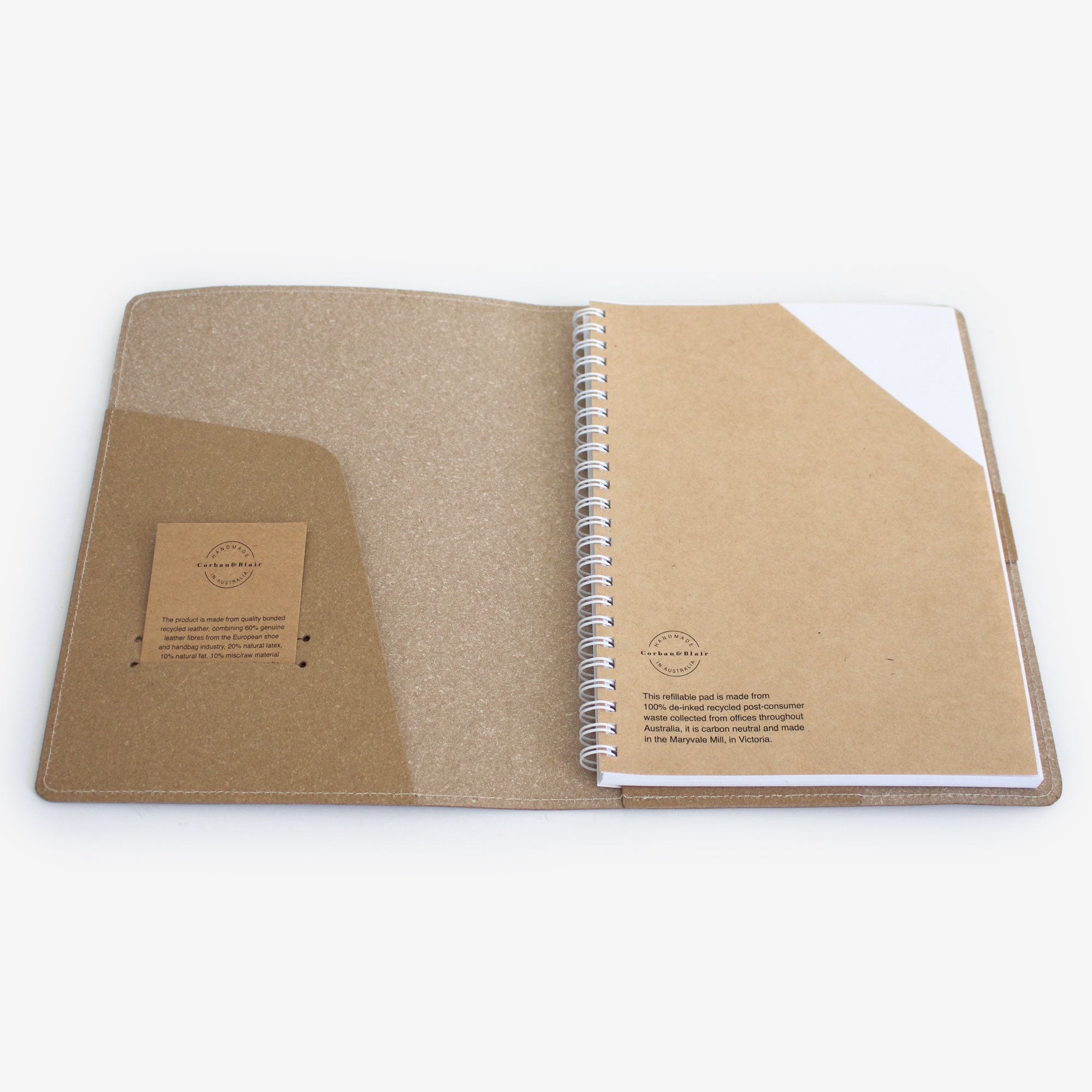Corban & Blair A5 Recycled Leather Journal