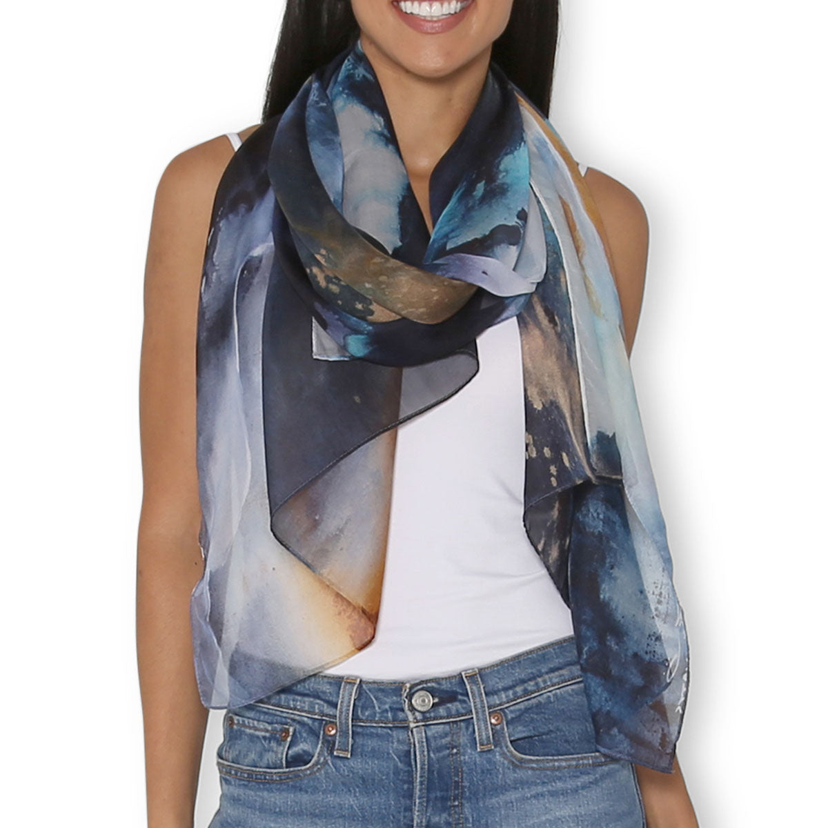 The Artists Label 'Transcend' Silk Scarf