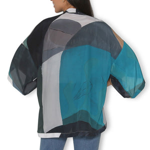 The Artists Label 'Moon Tide' Silk Kimono