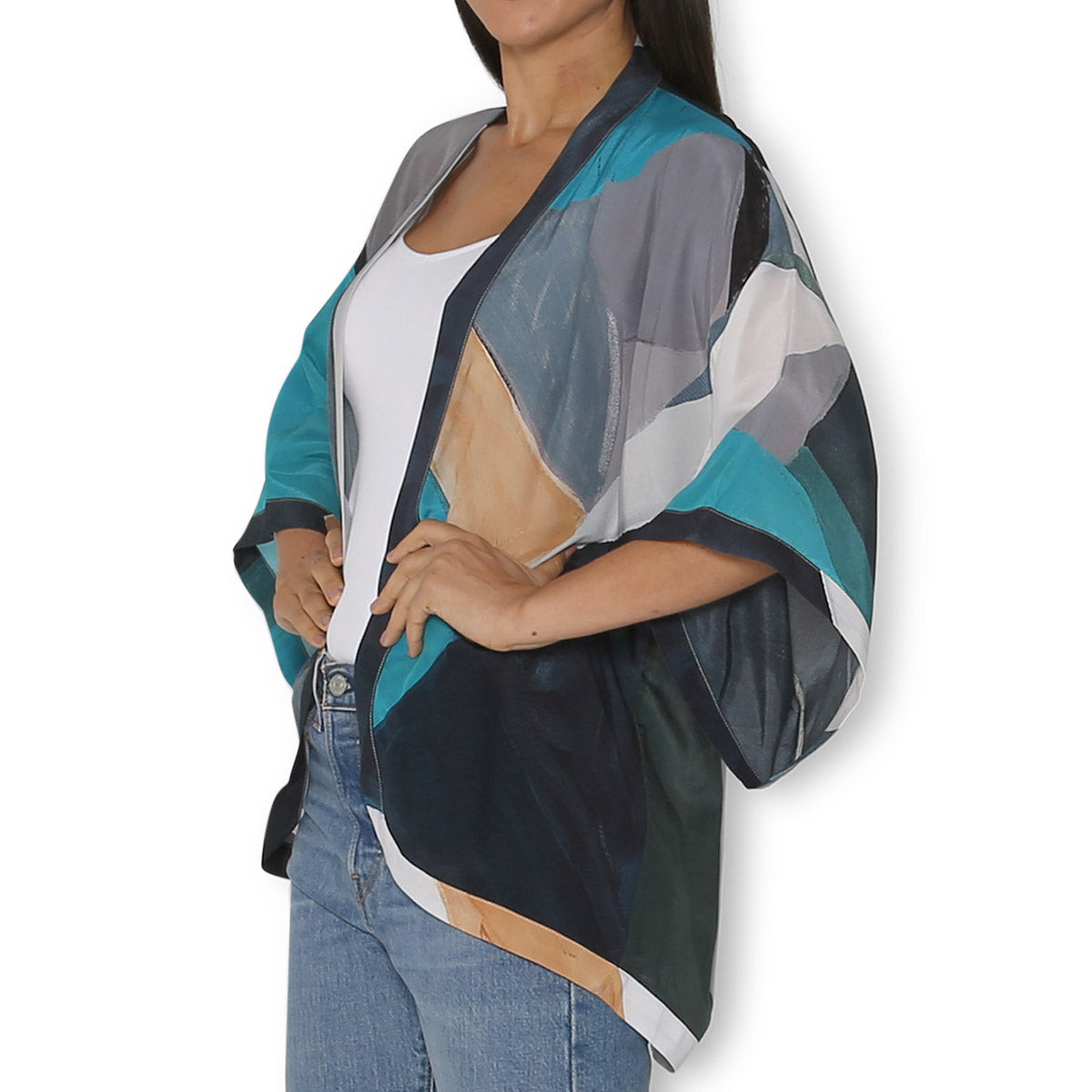 The Artists Label 'Moon Tide' Silk Kimono