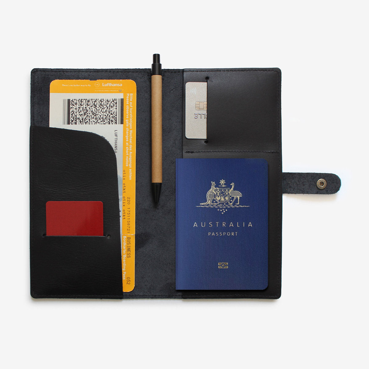 Hunt x Corban & Blair Travel Wallet - Black