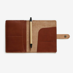 Hunt x Corban & Blair Passport Wallet - Tan