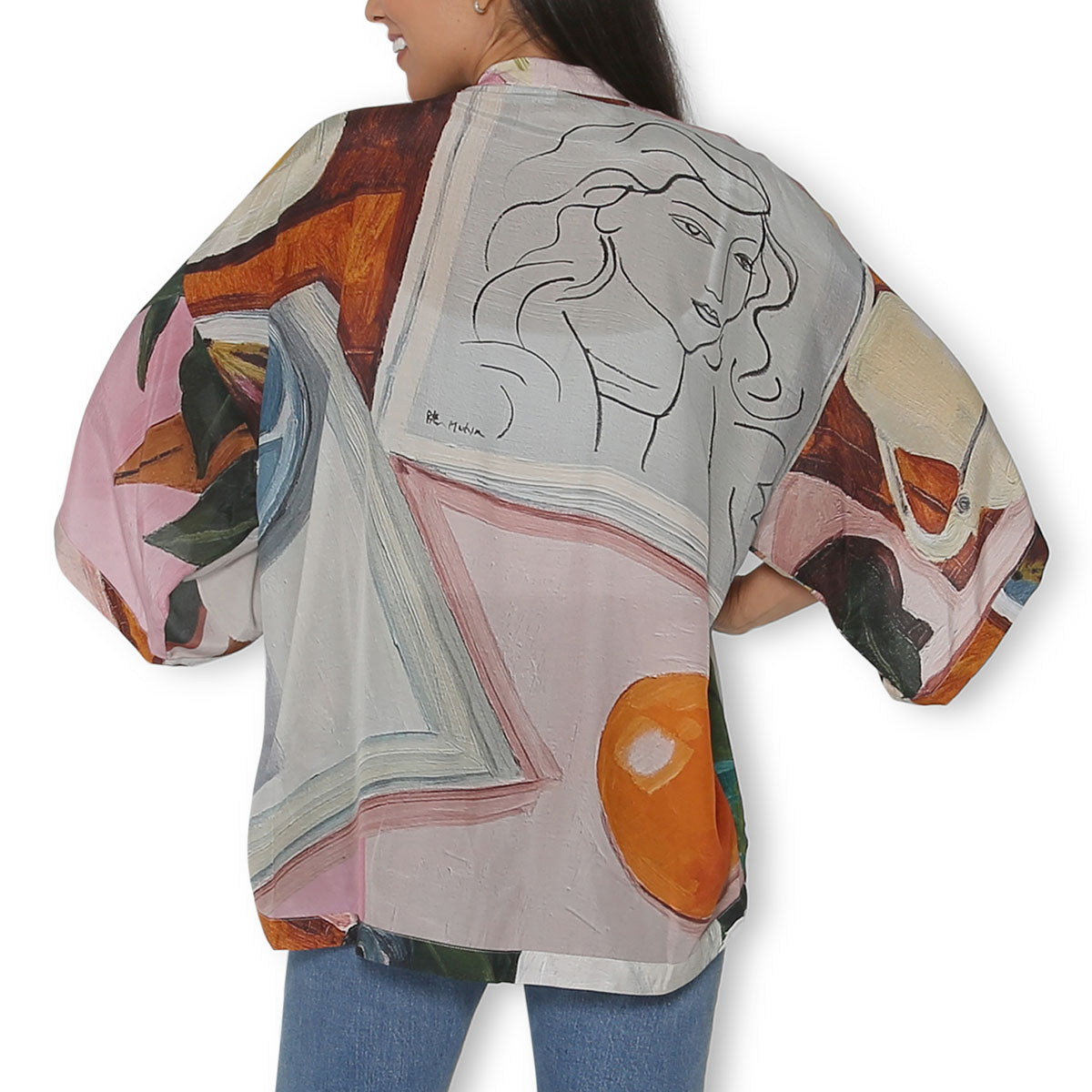 The Artists Label 'Southern Magnolias' Silk Kimono