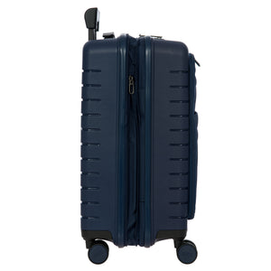 Bric's B|Y Ulisse Front Pocket Cabin Trolley - Ocean Blue (Pre-Order)