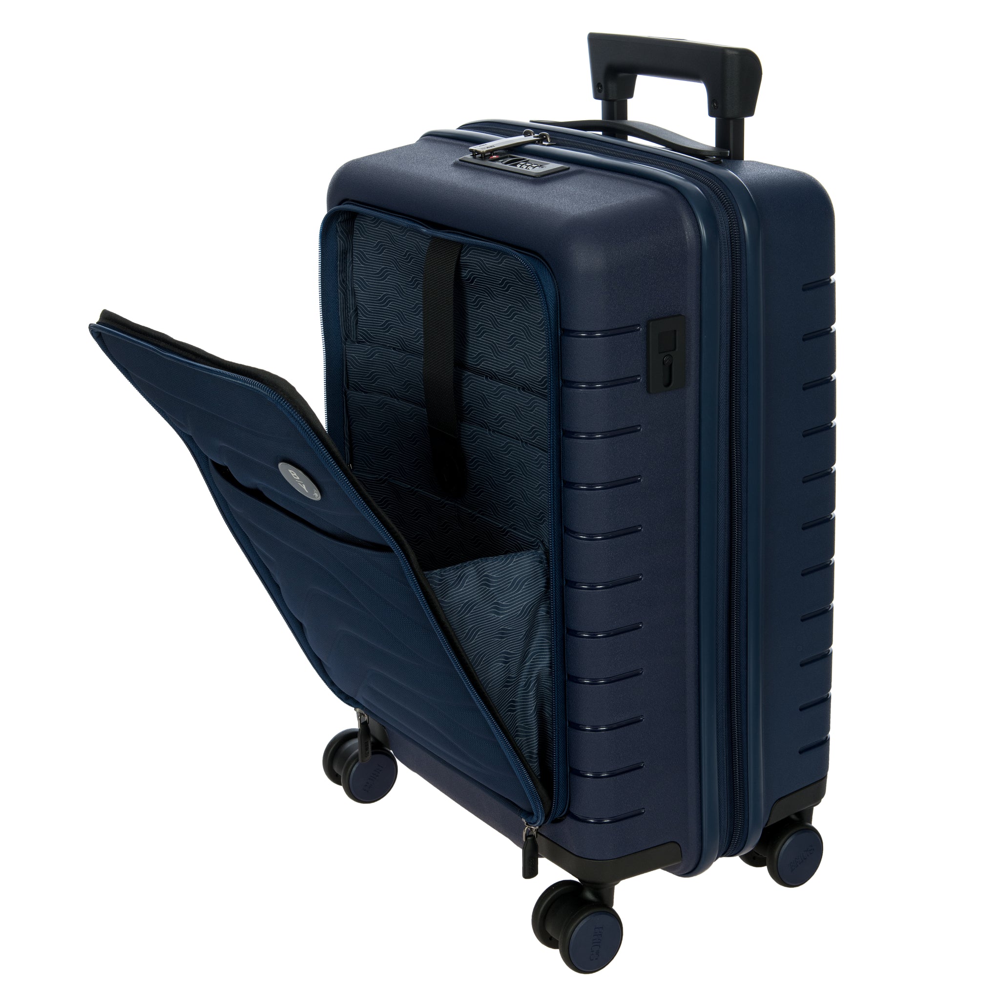 Bric's B|Y Ulisse Front Pocket Cabin Trolley - Ocean Blue (Pre-Order)
