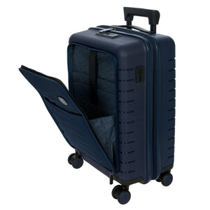 Bric's B|Y Ulisse Front Pocket Cabin Trolley - Ocean Blue (Pre-Order)