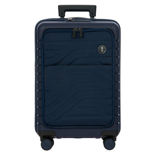 Bric's B|Y Ulisse Front Pocket Cabin Trolley - Ocean Blue (Pre-Order)