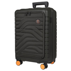 Bric's B|Y Ulisse Front Pocket Cabin Trolley - Olive (Pre-Order)