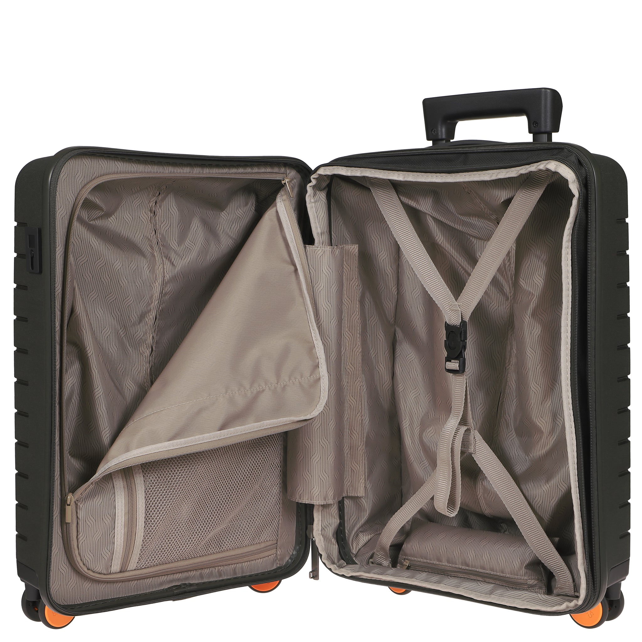 Bric's B|Y Ulisse Front Pocket Cabin Trolley - Olive (Pre-Order)