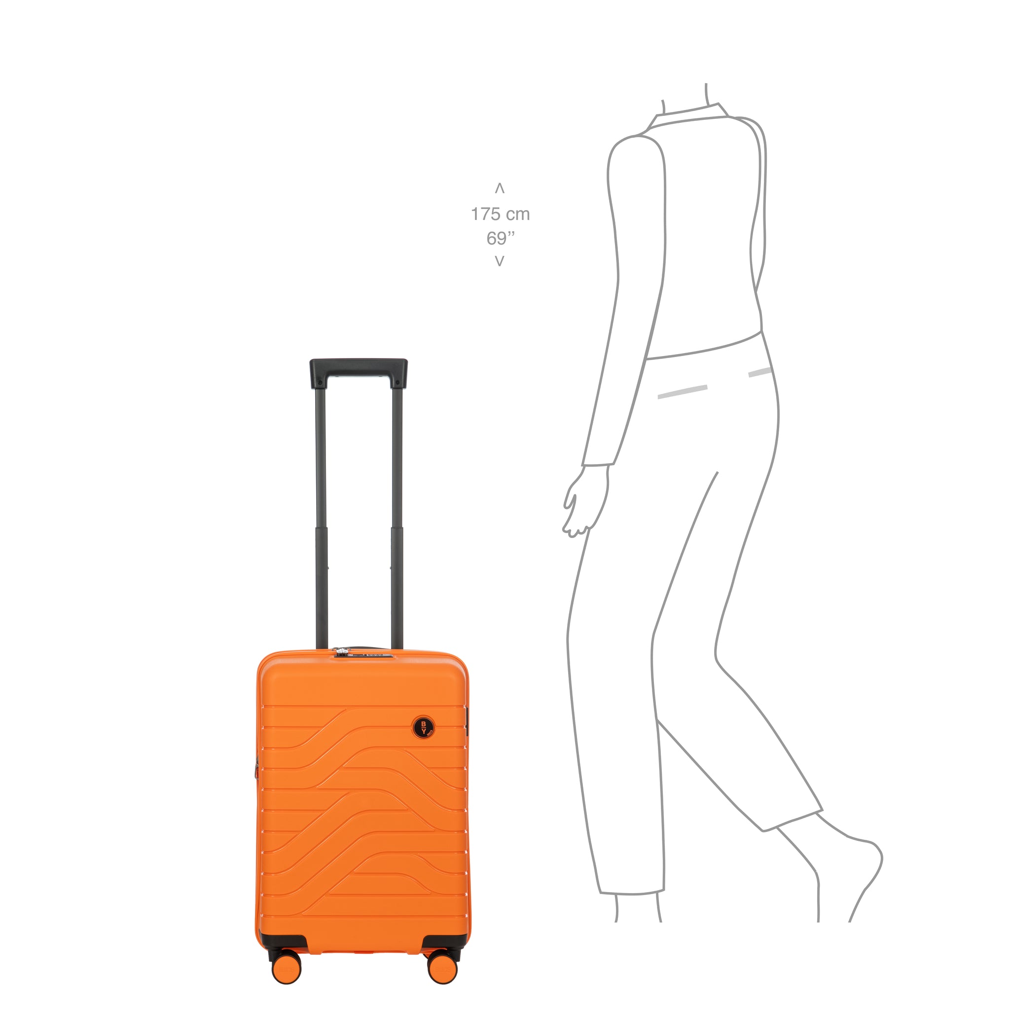 Bric's B|Y Ulisse Expandable Cabin Trolley - Orange (Pre-Order)