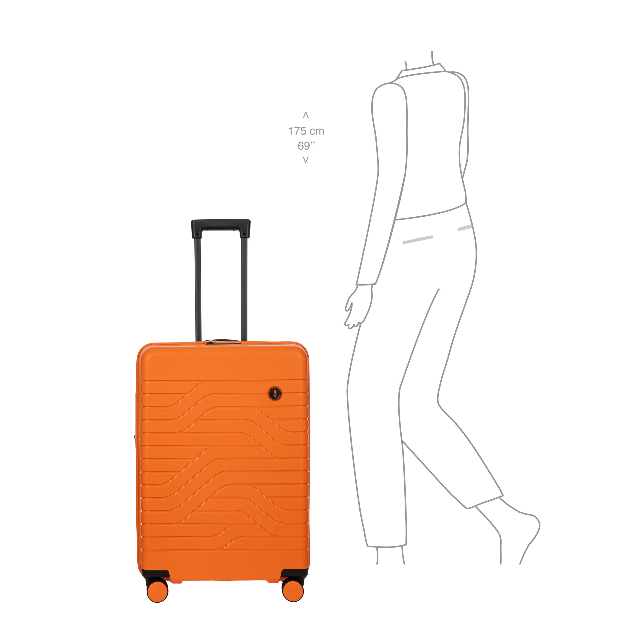 Bric's B|Y Ulisse 71cm Suitcase - Orange (Pre Order)