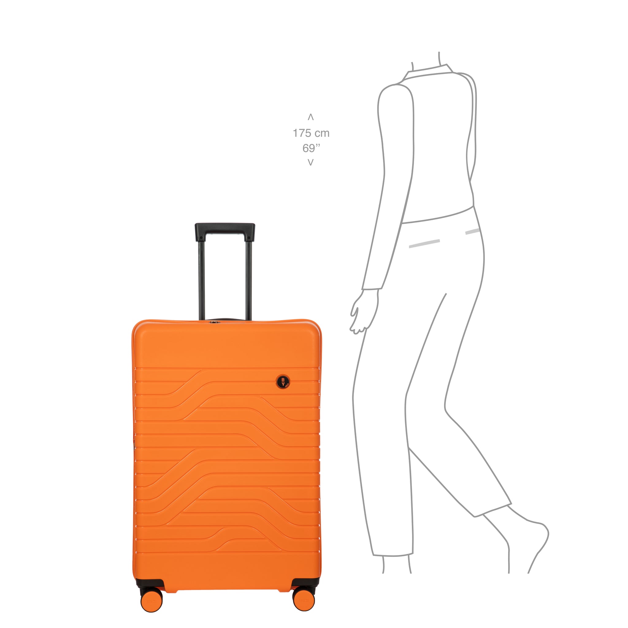 Bric's B|Y Ulisse 79cm Suitcase - Orange (Pre-Order)