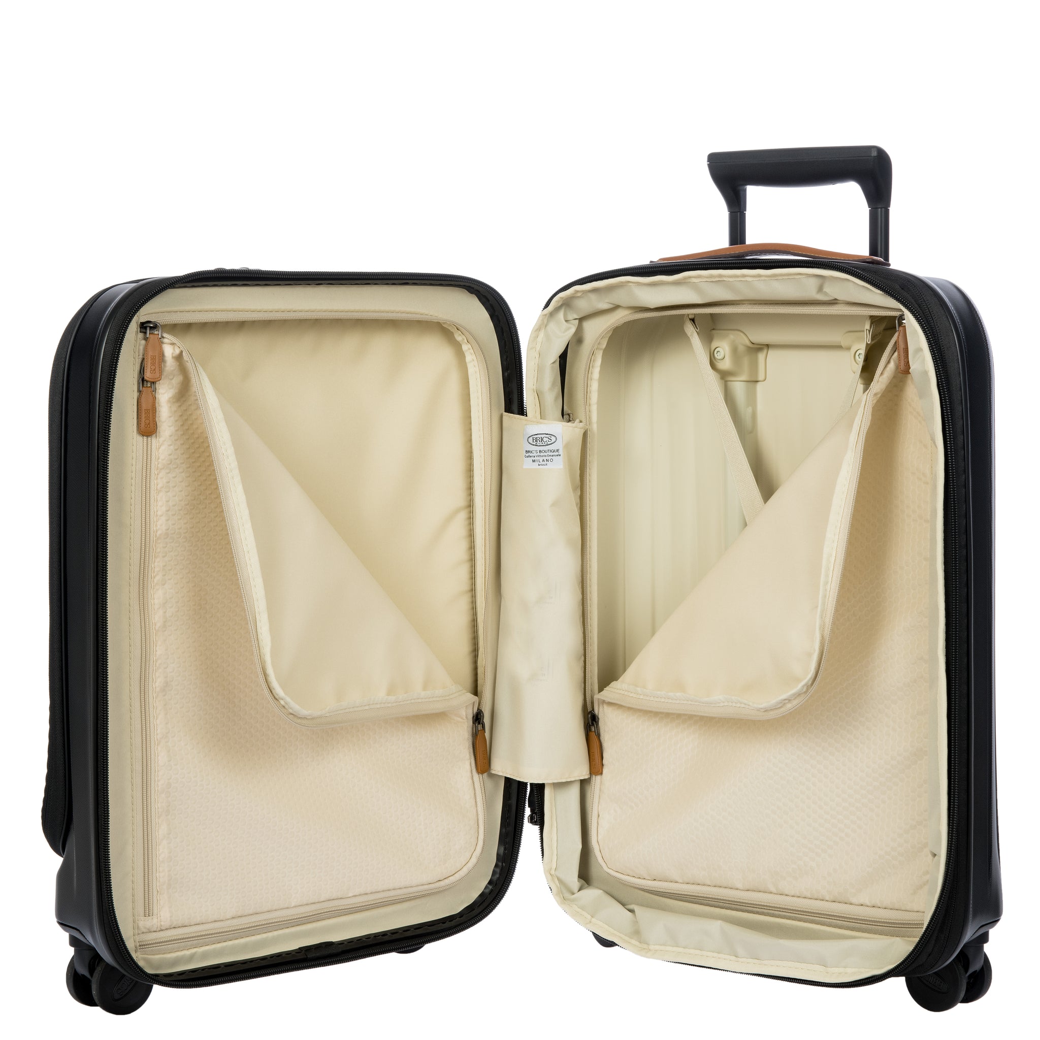 Bric's Taormina Ultralight Cabin Trolley with Pocket - Black (Pre-Order)