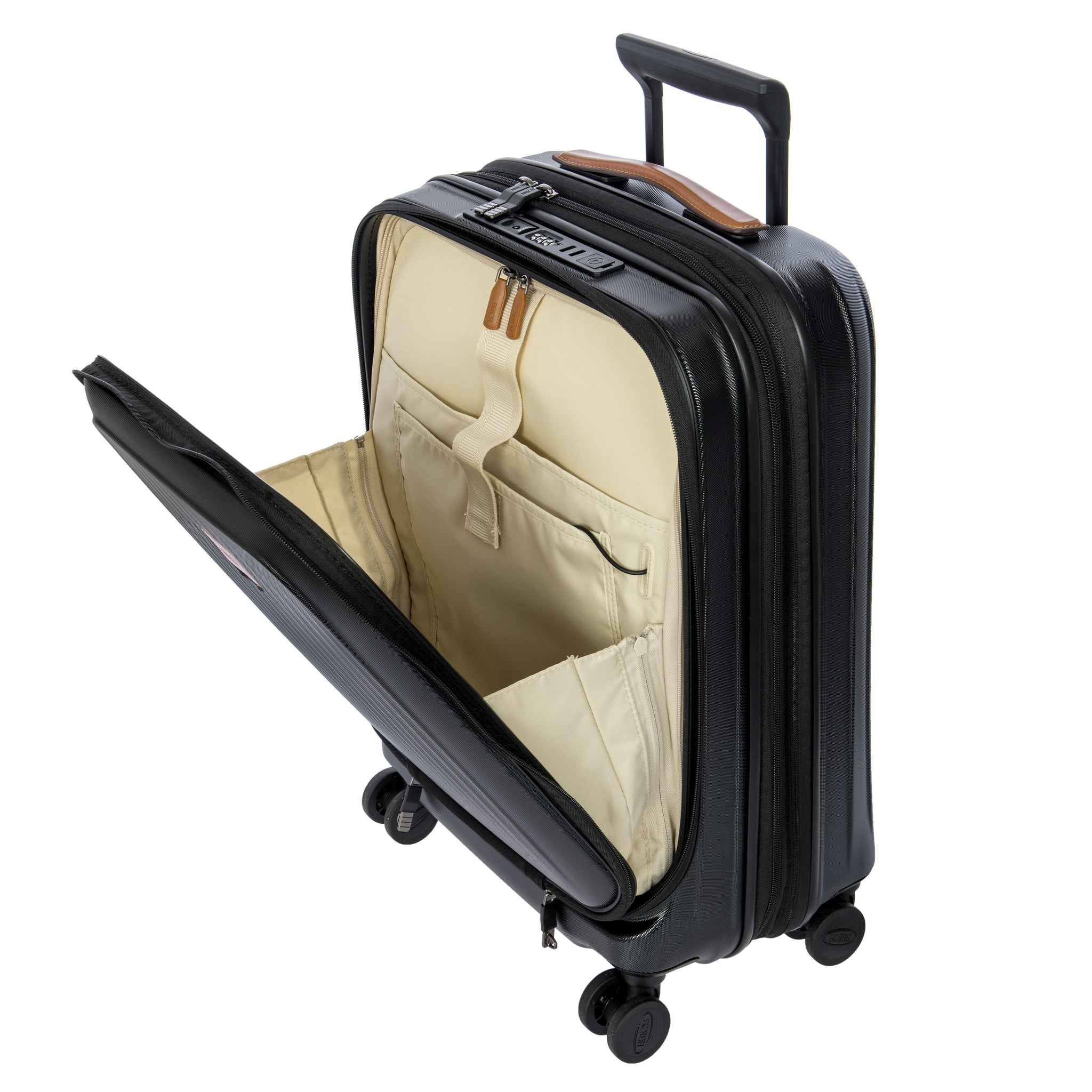 Bric's Taormina Ultralight Cabin Trolley with Pocket - Black (Pre-Order)