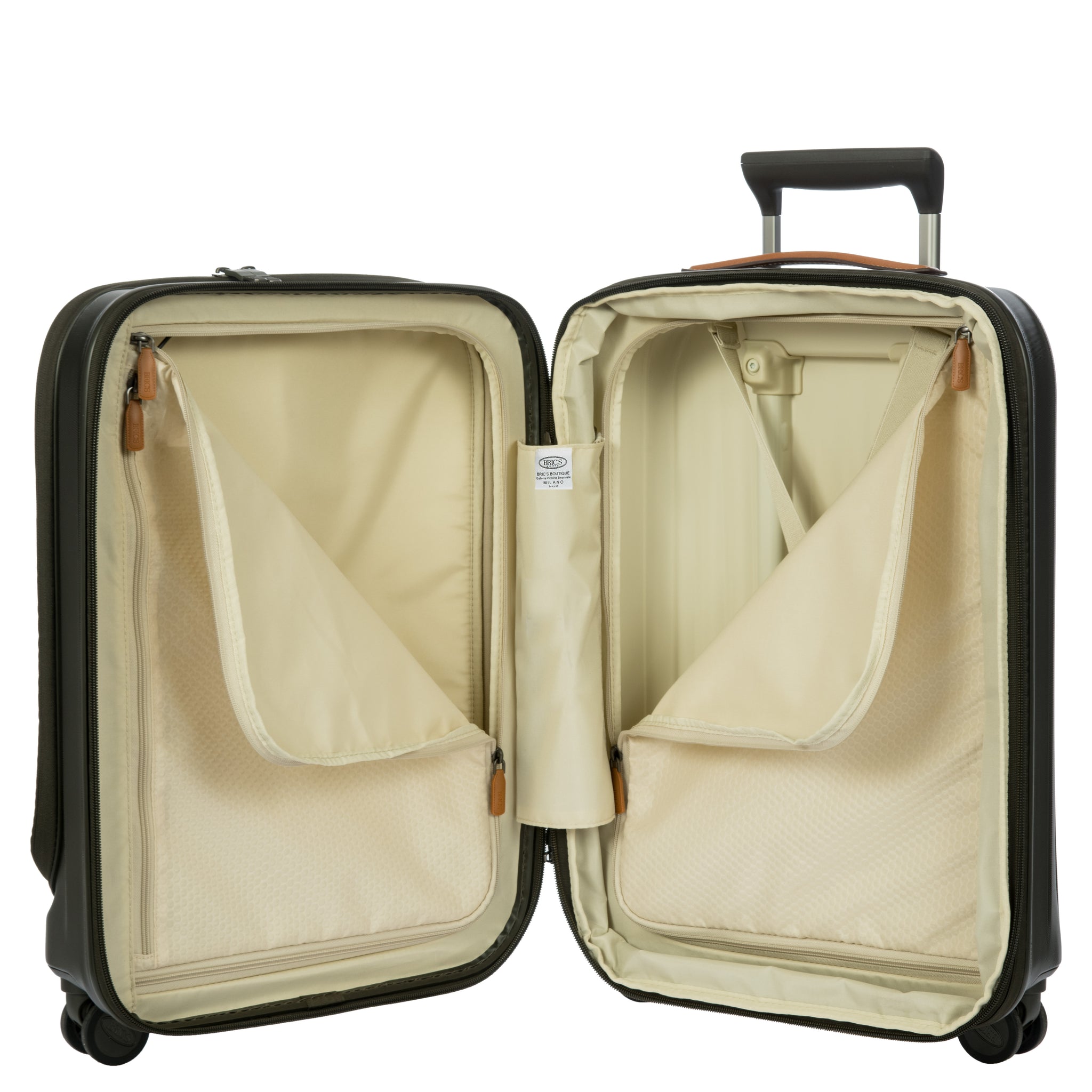 Bric's Taormina Ultralight Cabin Trolley with Pocket - Olive (Pre-Order)