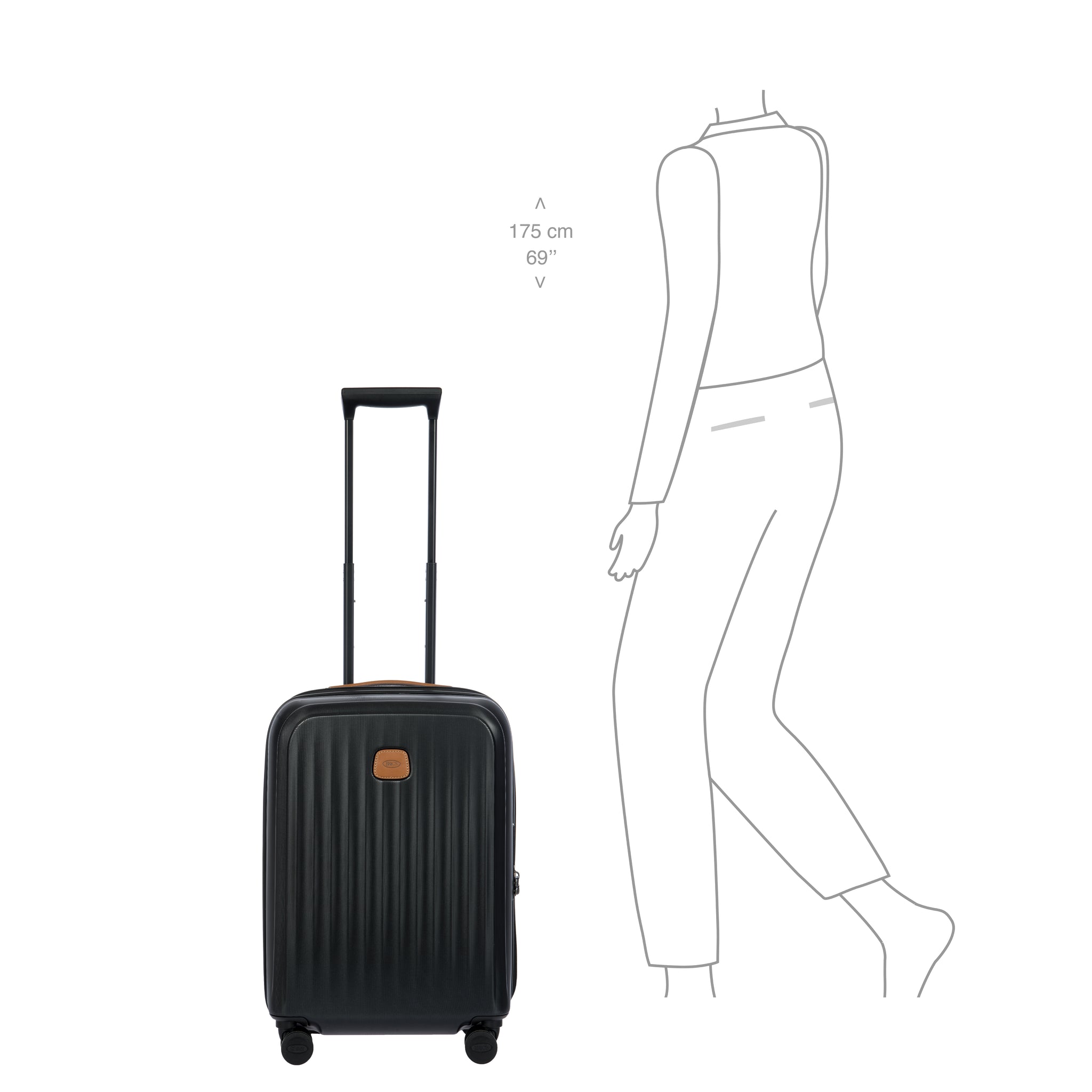 Bric's Taormina Ultralight Cabin Trolley - Black (Pre-Order)