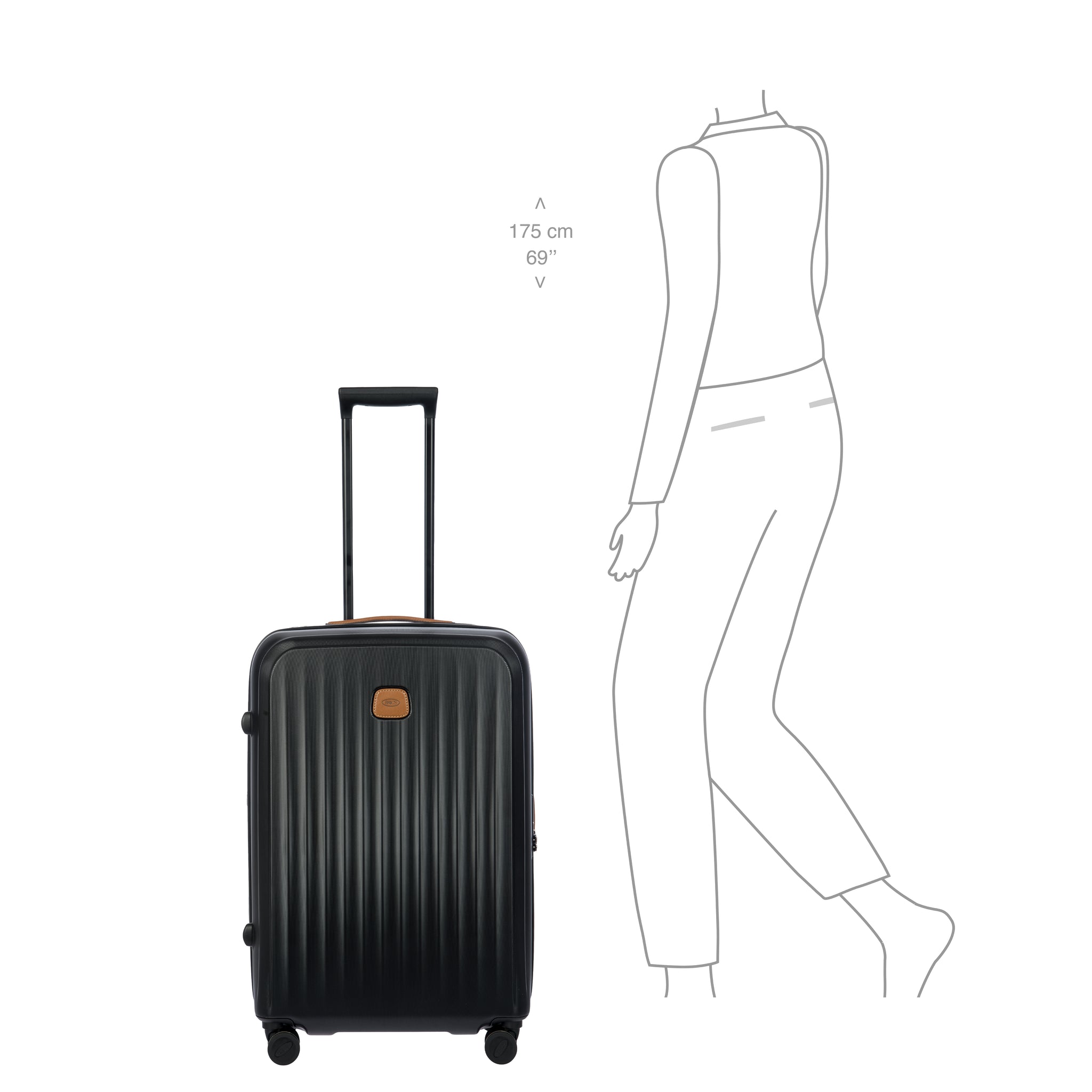 Bric's Taormina Medium Trolley Case - Black (Pre-Order)