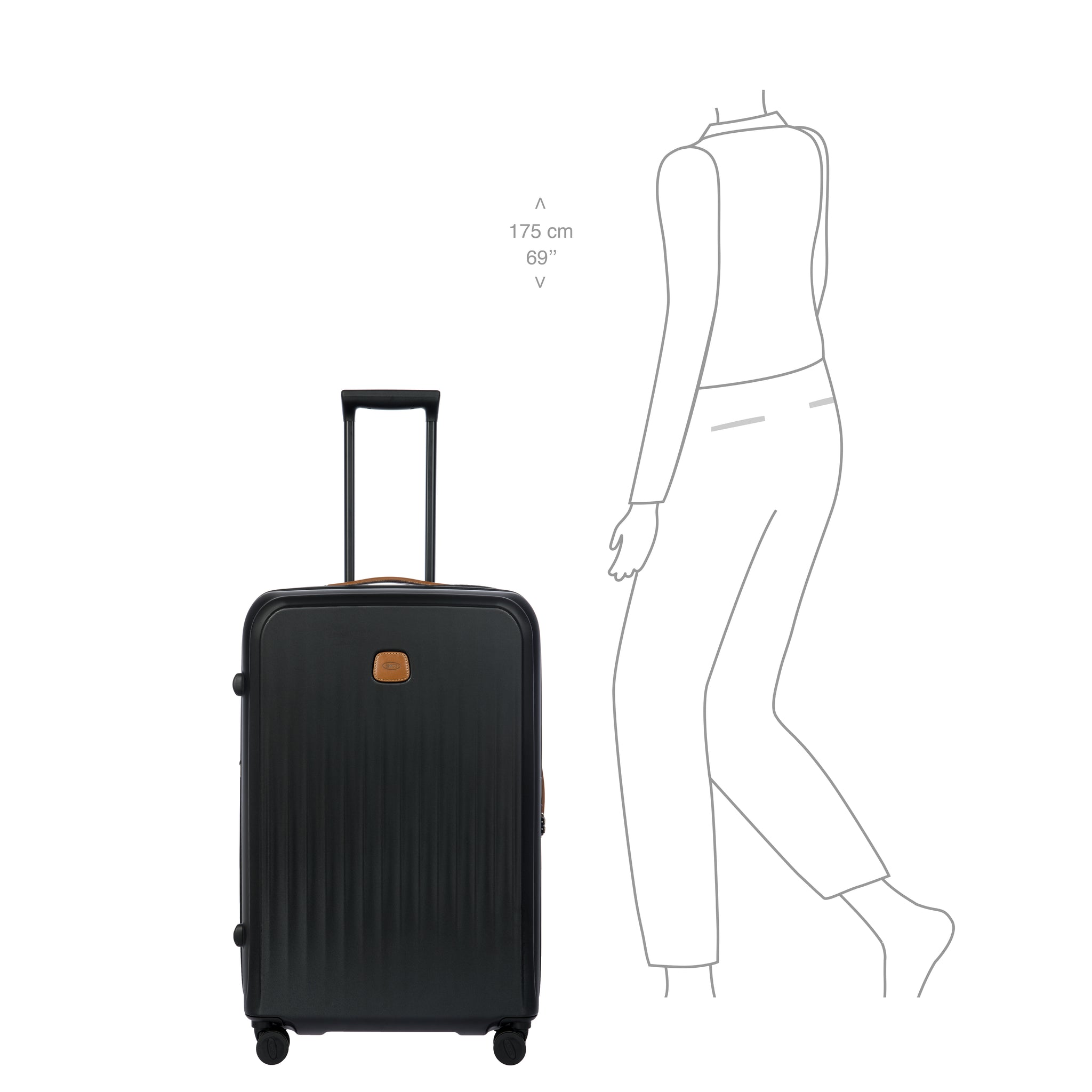 Bric's Taormina Large Trolley Case - Black (Pre-Order)