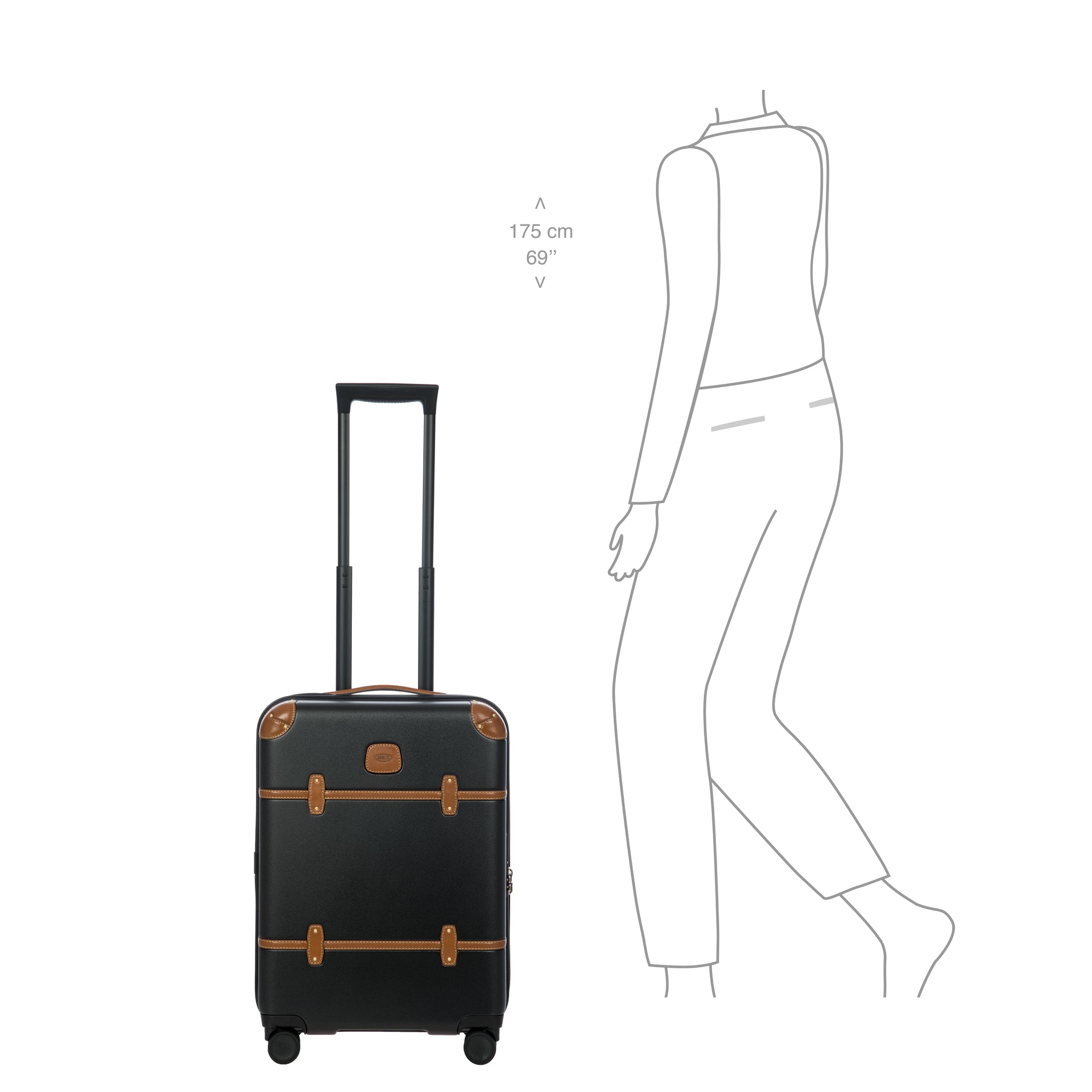 Bric's Bellagio Cabin Trolley - Black - Pre Order