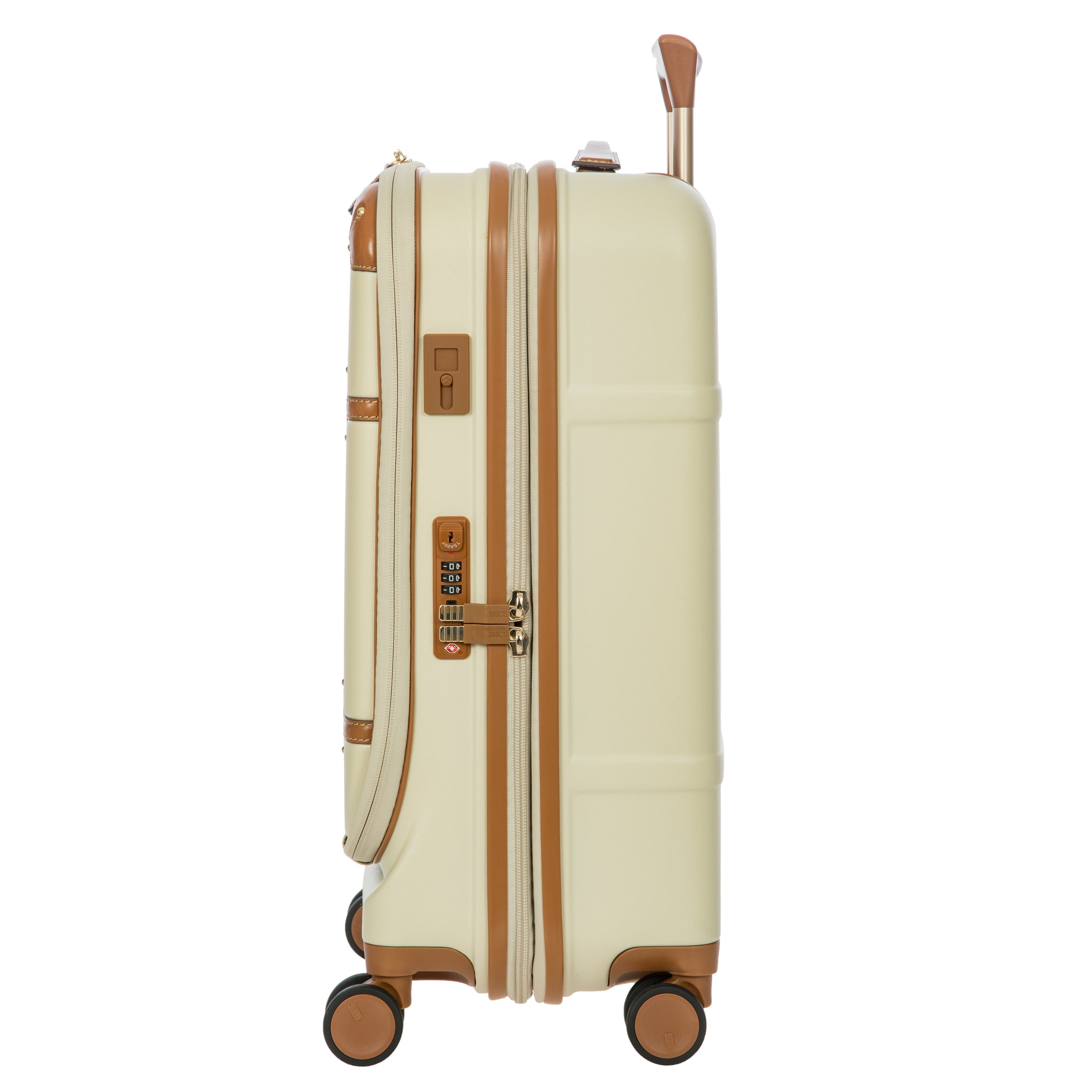 Bric's Bellagio Cabin Trolley with Pocket - Cream - Pre Order