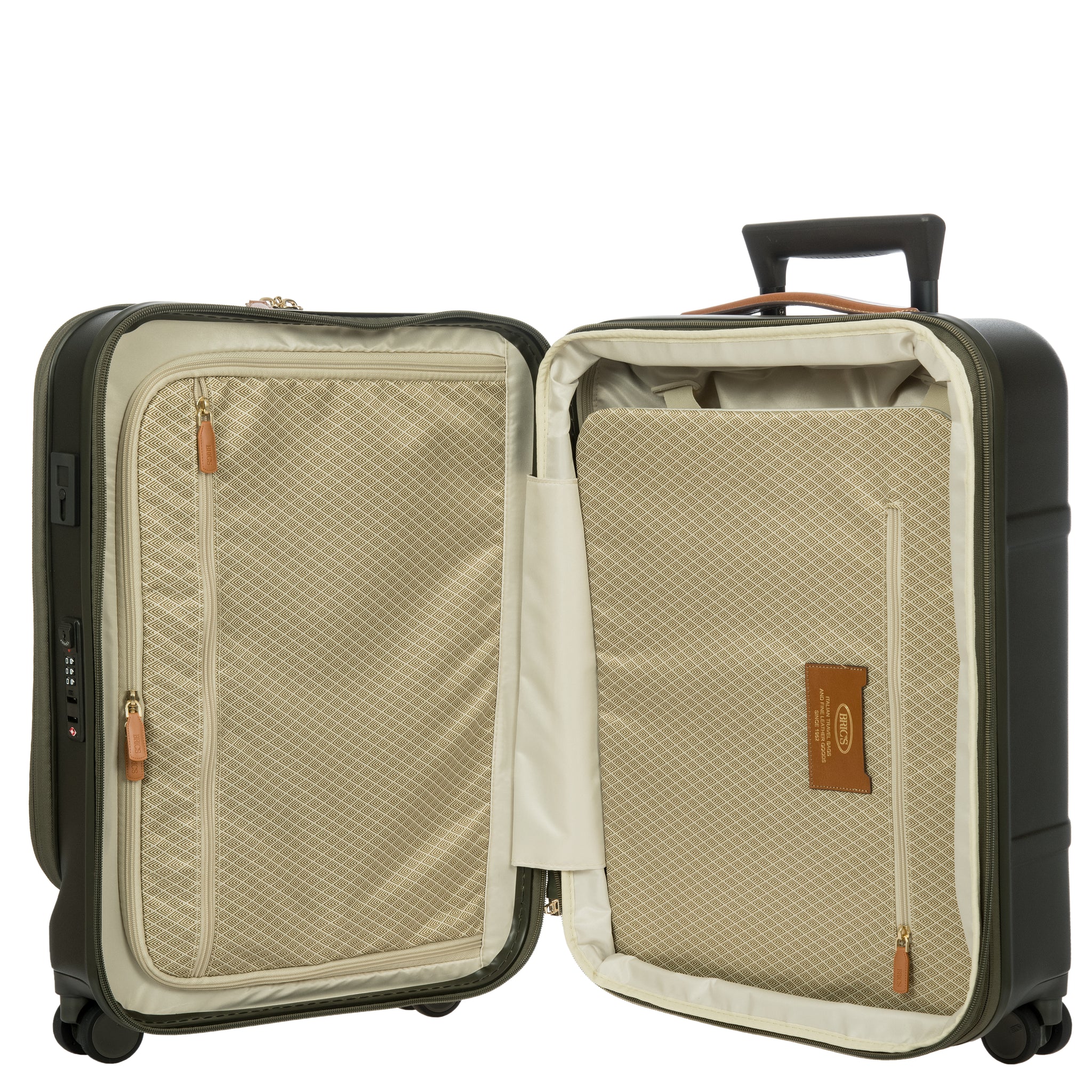 Bric's Bellagio Cabin Trolley with Pocket - Olive - Pre Order