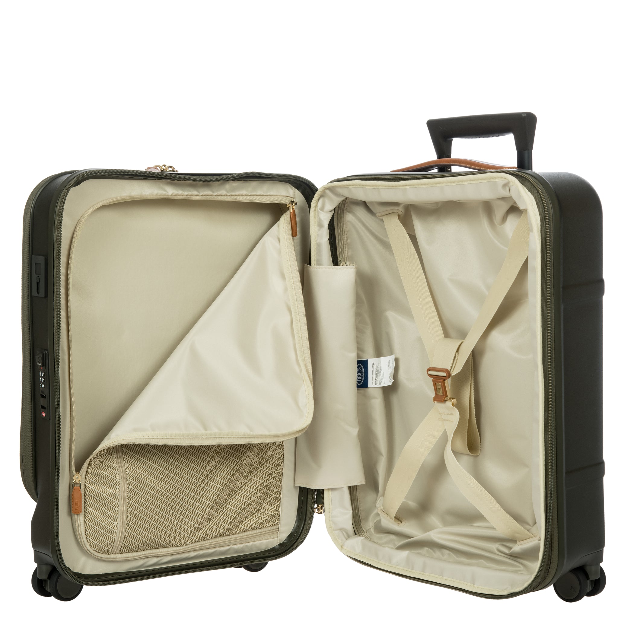 Bric's Bellagio Cabin Trolley with Pocket - Olive - Pre Order
