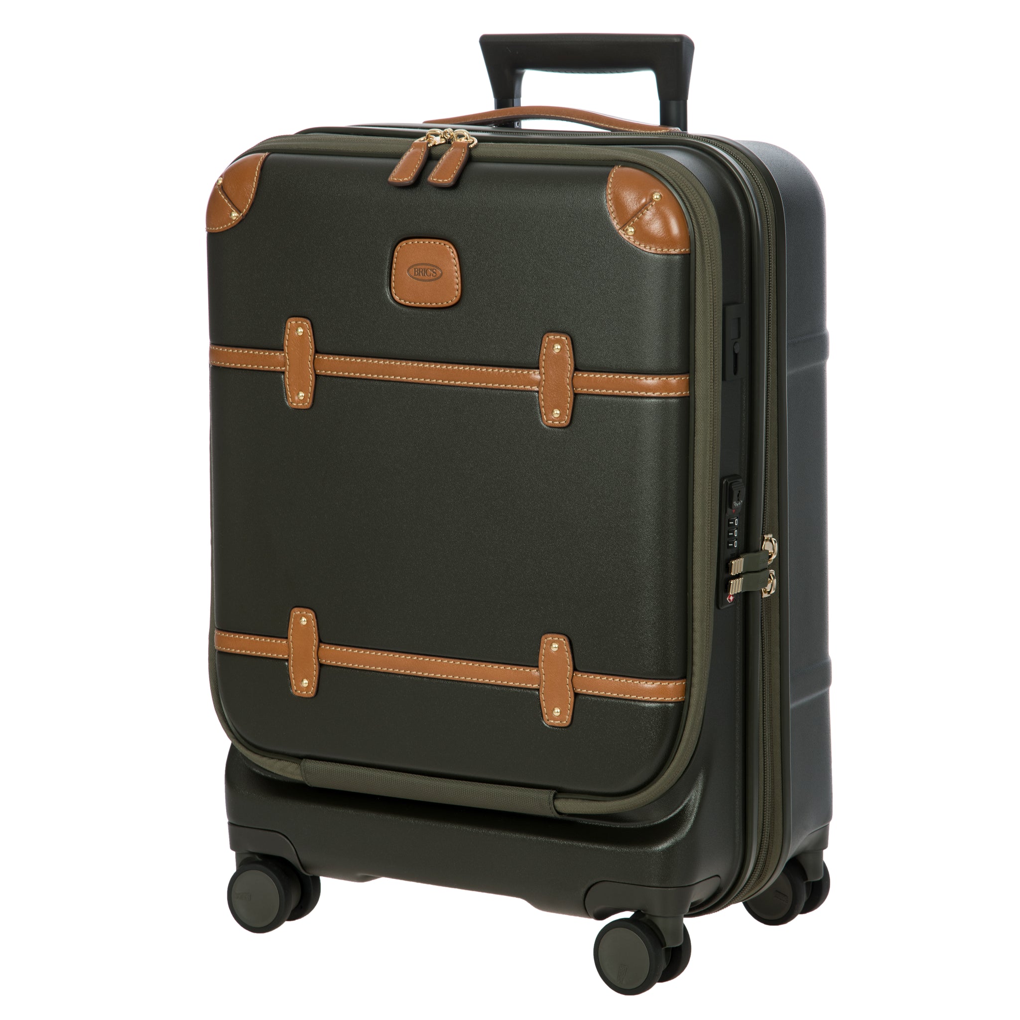 Bric's Bellagio Cabin Trolley with Pocket - Olive - Pre Order