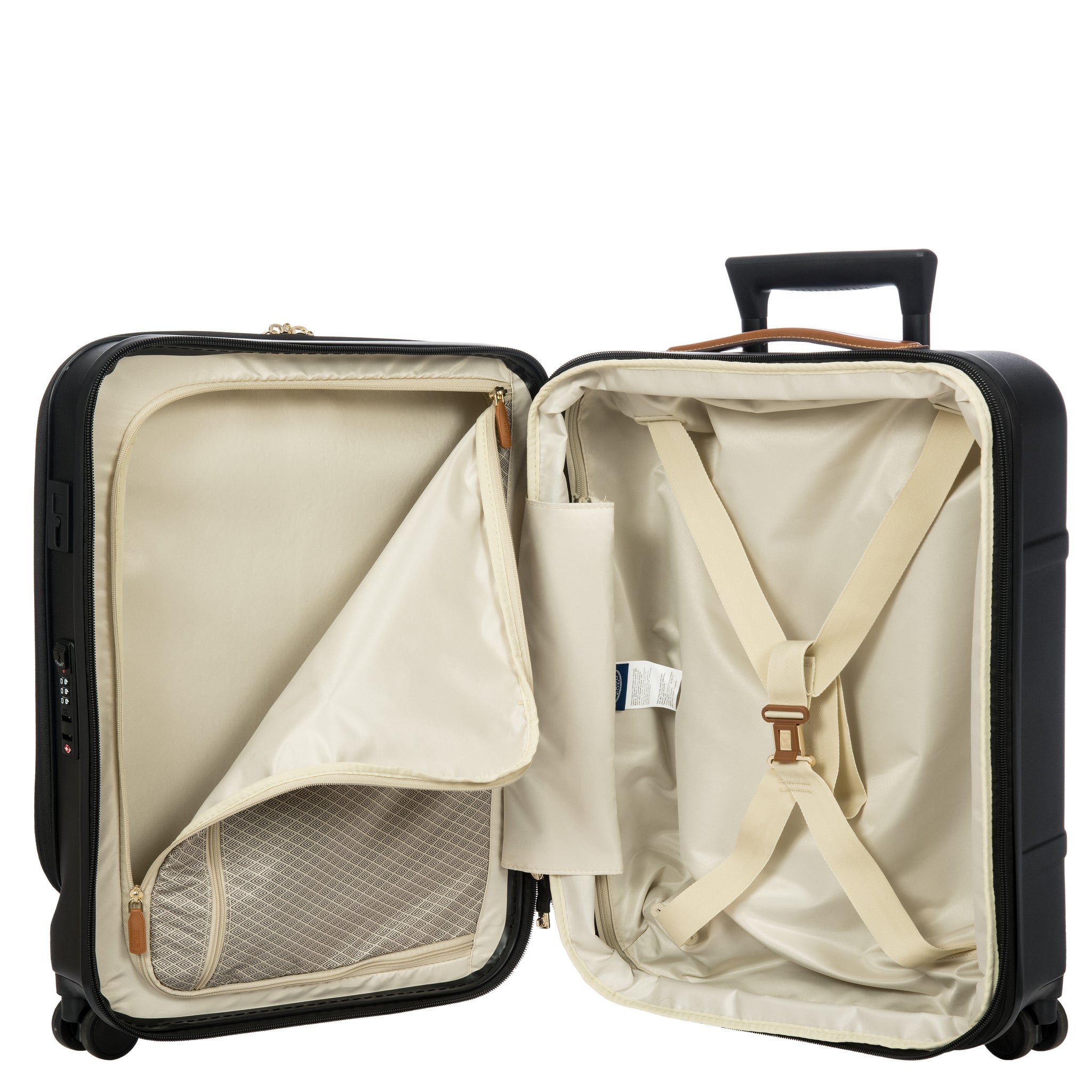 Bric's Bellagio Cabin Trolley with Pocket - Black - Pre Order