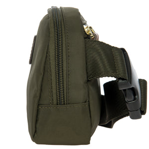 Bric's X-Collection Compact Waist Bag - Olive - Pre Order