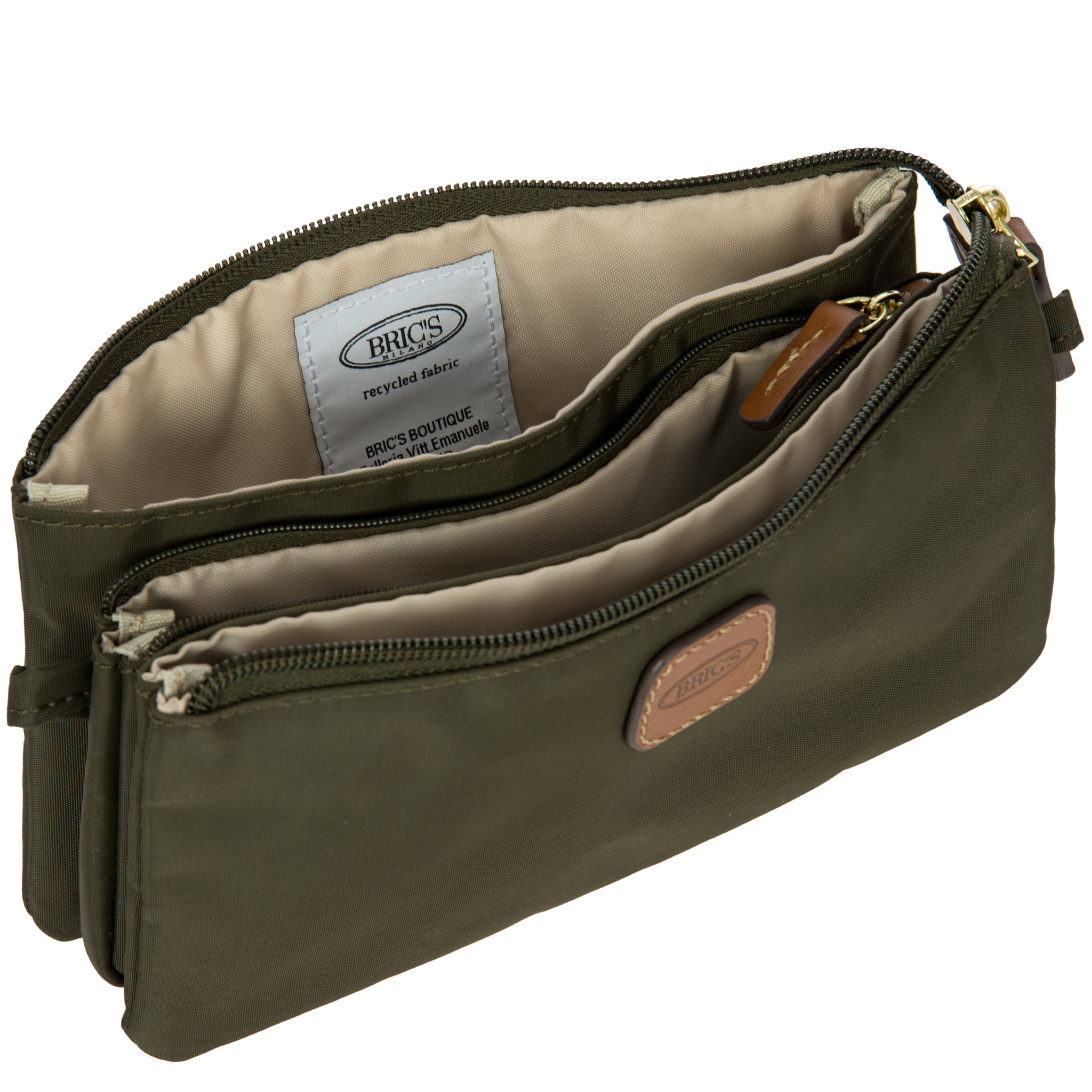 Bric's X-Travel Pouch w/Detachable Strap - Olive - Pre Order