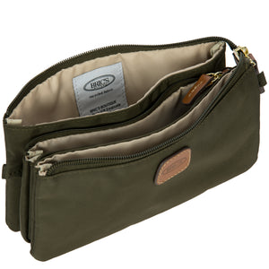 Bric's X-Travel Pouch w/Detachable Strap - Olive - Pre Order