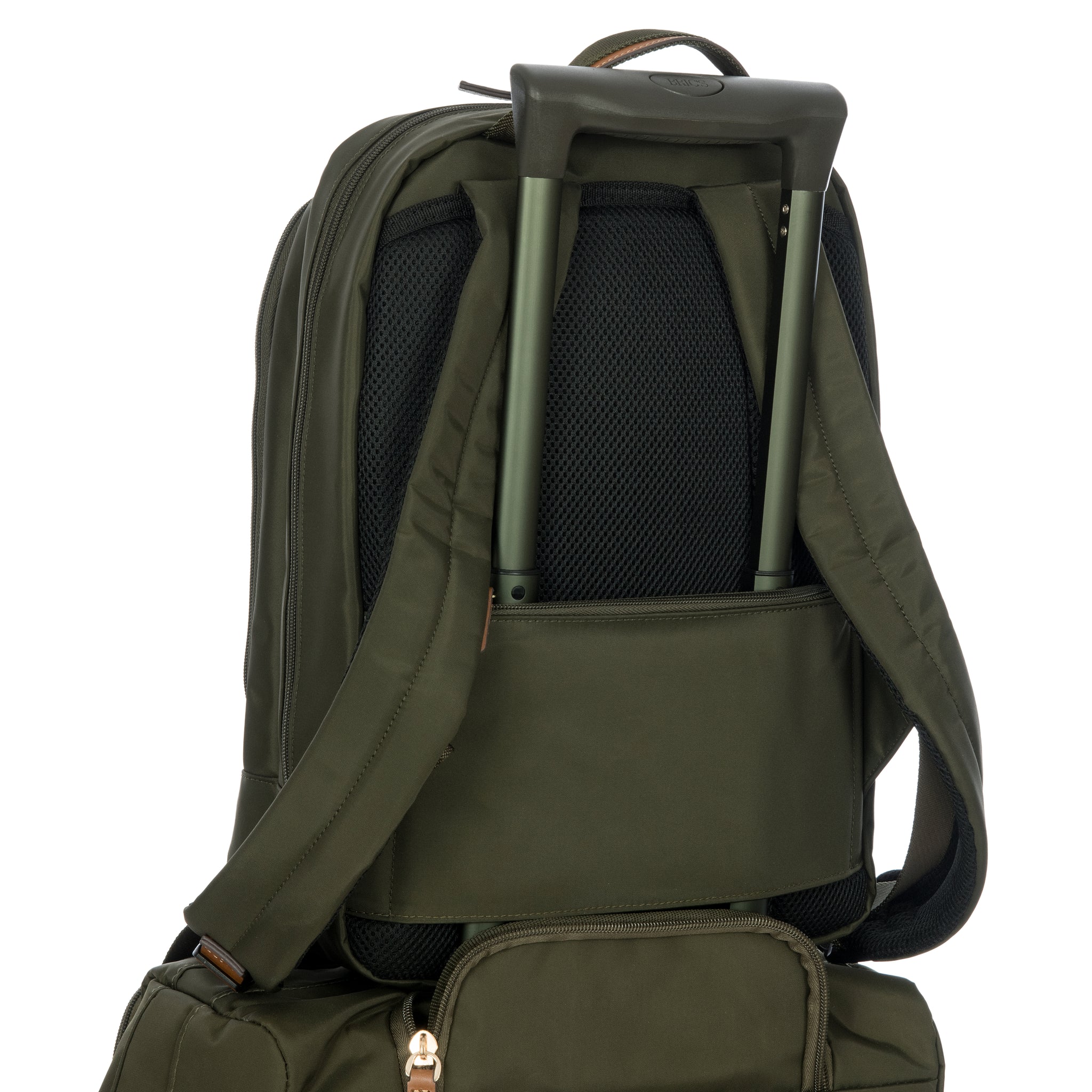 Bric's X-Travel Slim Zip Backpack - Olive - Pre Order