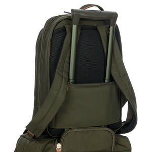 Bric's X-Travel Slim Zip Backpack - Olive - Pre Order