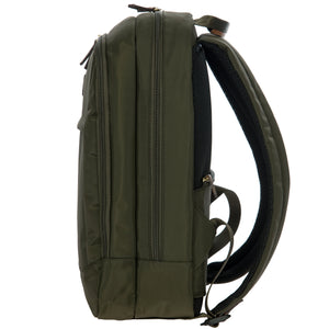 Bric's X-Travel Slim Zip Backpack - Olive - Pre Order