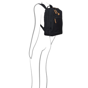 Bric's X-Travel Slim Zip Backpack - Black - Pre Order