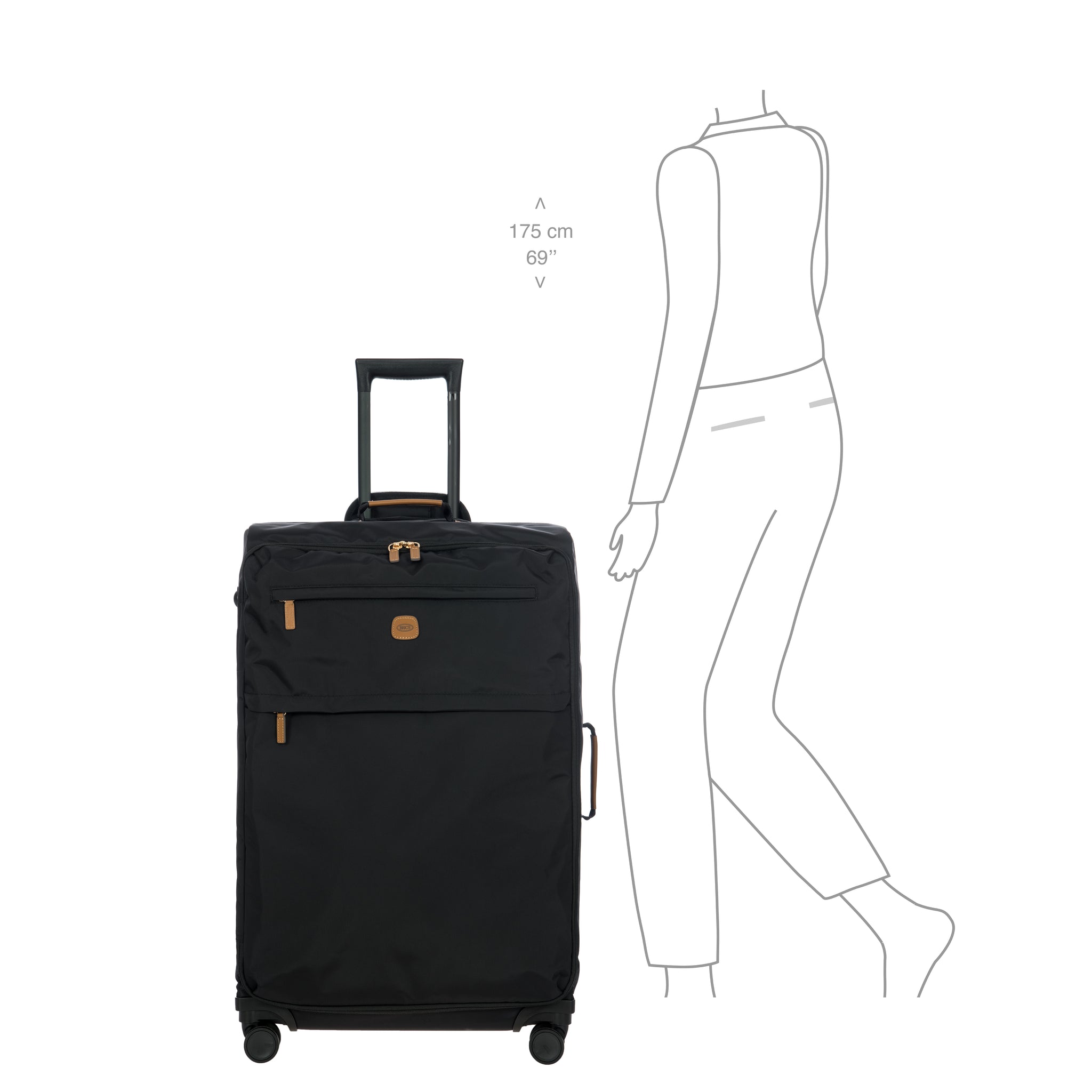 Bric's X-Travel X-Large Trolley - Black - Pre Order