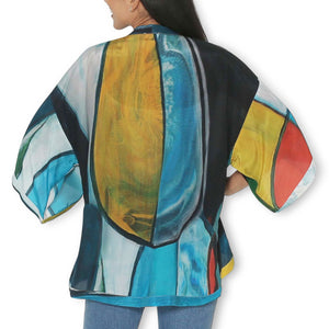 The Artists Label 'Drag Your Banana' Silk Kimono