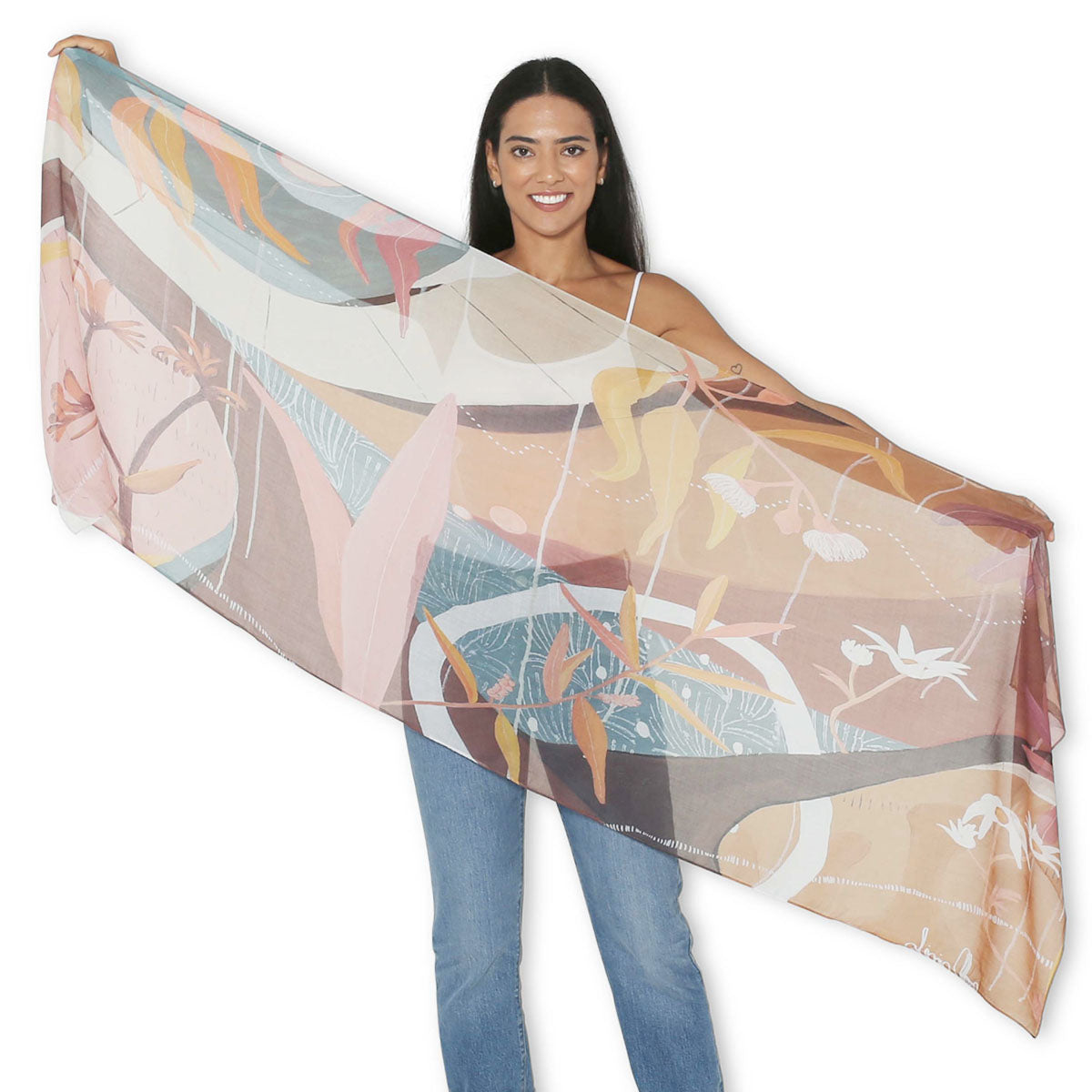 The Artists Label 'Embracing Change' Silk Scarf