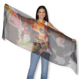 The Artists Label 'House of Fun' Silk Scarf