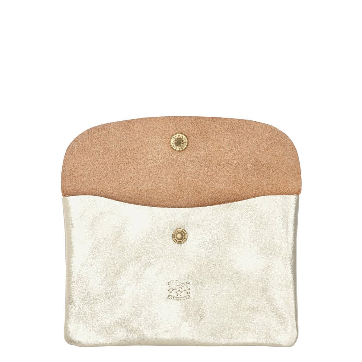 Il Bisonte Large Envelope Pouch - Platino