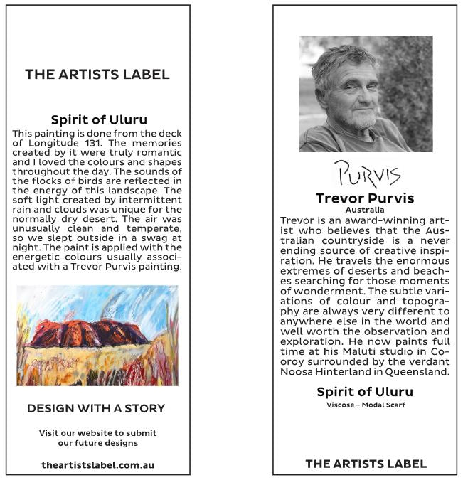 The Artists Label 'Spirit of Uluru' Silk Scarf – Hunt