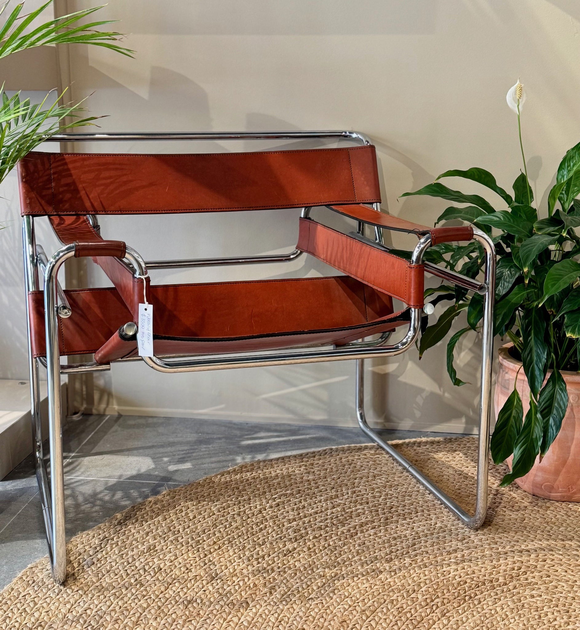 Authentic Wassily Chairs by Marcel Breuer for Fasem