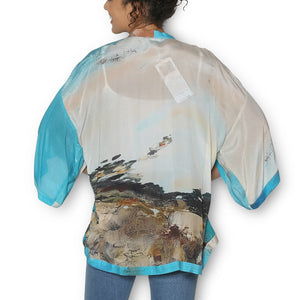 The Artists Label 'Holiday at Green's Pool' Silk Kimono